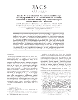 Does the A&sbquo;T or G&sbquo;C Base-Pair Possess Enhanced Stability