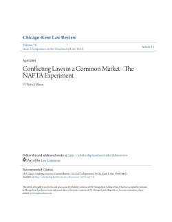 Conflicting Laws in a Common Market