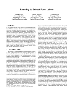 Learning to Extract Form Labels