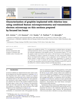 Characterization of graphite implanted with chlorine ions using