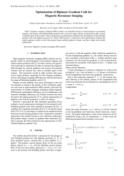 Optimization of Biplanar Gradient Coils for Magnetic Resonance