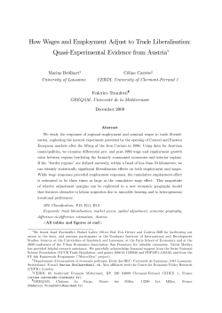 How Wages and Employment Adjust to Trade Liberalisation: Quasi