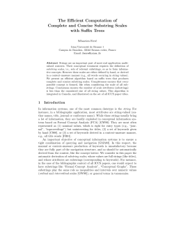 The Efficient Computation of Complete and