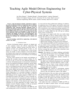 Teaching Agile Model-Driven Engineering for Cyber