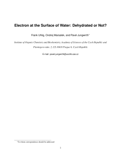 Electron at the Surface of Water: Dehydrated or Not?