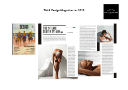 Think Design magazine Jan 2103