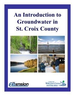Groundwater is the water contained in the empty spaces between