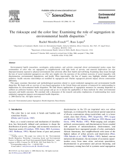 The riskscape and the color line: Examining the role of segregation