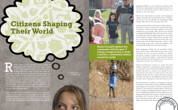Citizens Shaping Their World