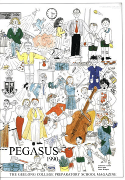 Preparatory School Pegasus 1990 - The Geelong College Heritage