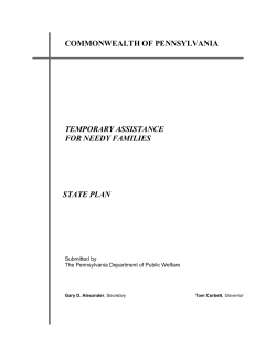 pennsylvania temporary assistance for needy families