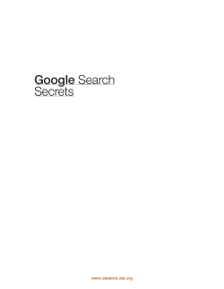 Google Search Secrets - ALA Store