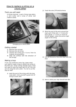How to replace a string on a chord zither