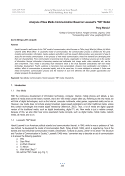 Analysis of New Media Communication Based