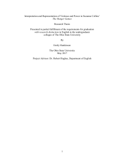 1 Interpretation and Representation of Violence and Power in