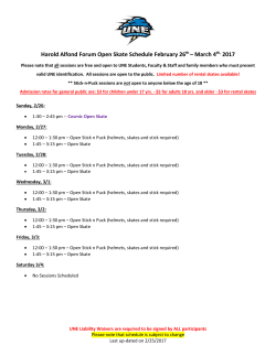Harold Alfond Forum Open Skate Schedule February 26th &ndash; March