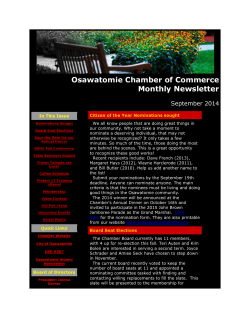 September 2014 - Osawatomie Chamber of Commerce