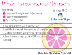 Pink Lemonade Recipe