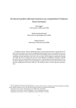 Do fiscal transfers alleviate business tax competition? Evidence from