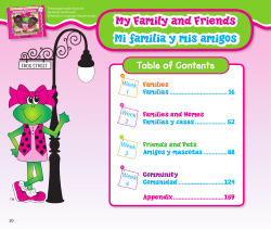 My Family and Friends Mi familia y mis amigos My