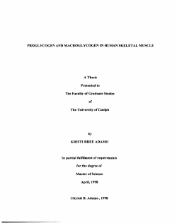 PROGLYCOGEN AND MACROGLYCOGEN IN HUMAN SKELETAL