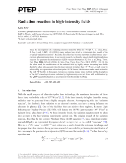 Radiation reaction in high-intensity fields
