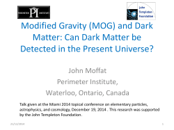 Modified Gravity (MOG) and Dark Matter: Can Dark Matter be