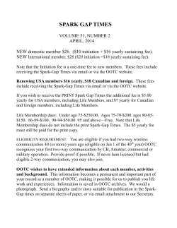 spark gap times - Old Old Timers Club