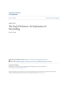 The Seal of Solomon: An Exploration of Storytelling