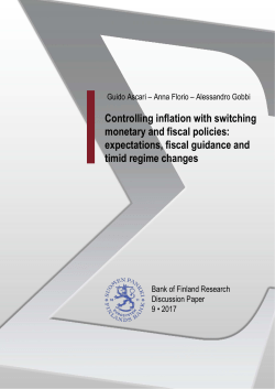 Controlling inflation with switching monetary and fiscal policies