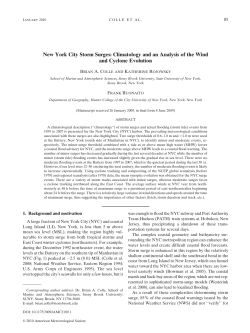 New York City Storm Surges: Climatology and an Analysis of the