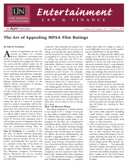 The Art of Appealing MPAA Film Ratings