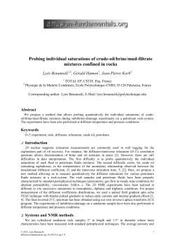 Probing individual saturations of crude oil/brine/mud