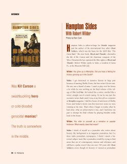 Hampton Sides - El Palacio Magazine