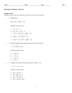 Derivatives Practice