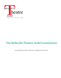 Read Our Constitution - Belleville Theatre Guild