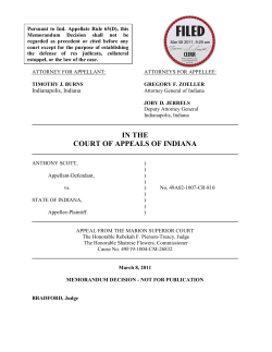 Anthony Scott v. State of Indiana