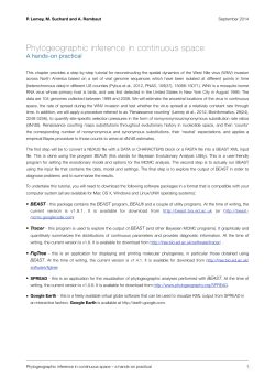 Phylogeographic inference in continuous space