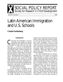 Goldenberg SPR 7/96 - Society for Research in Child Development