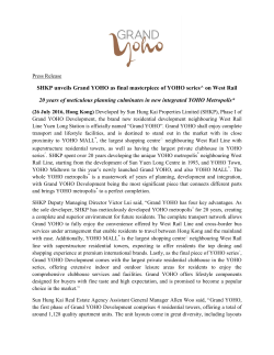 SHKP unveils Grand YOHO as final masterpiece of YOHO series
