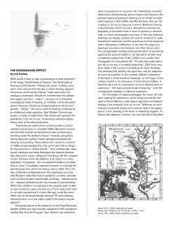 THE GREENHOUSE EFFECT by Juli Carson What would it mean to
