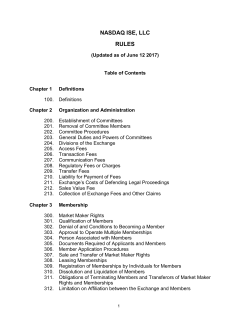 Nasdaq ISE Rules