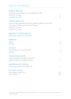 select beverages