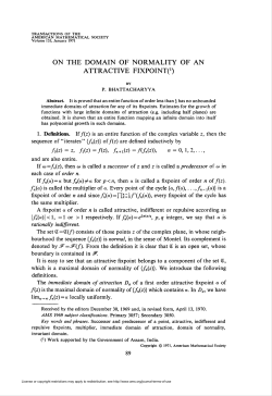 attractive fixpointo - American Mathematical Society