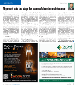 Alignment sets the stage for successful routine maintenance
