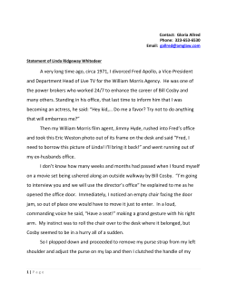 Statement and Photo of Linda Ridgeway Whitedeer