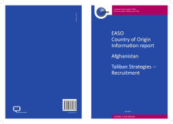 EASo Country of origin Information report Afghanistan taliban