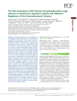 Full Text  - Plant and Cell Physiology