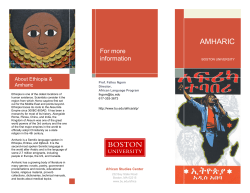 Amharic - Boston University