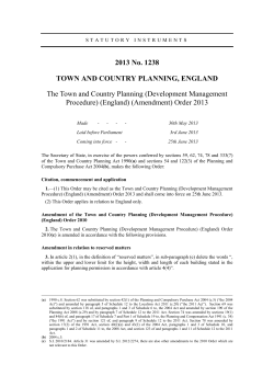 (Development Management Procedure) (England)